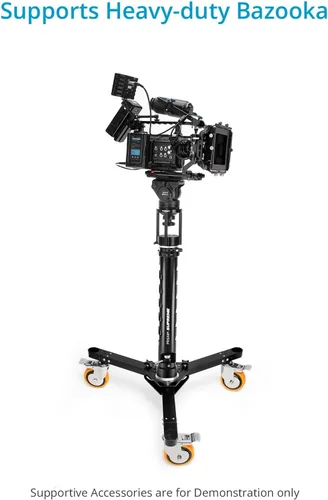 Vista 5 de PROAIM Euro/Elemac Base Industria Adaptador Estándar Placa de Montaje para Cine Dolly, Euro-Basado Bazooka, Elevadores de Altura, Plataformas