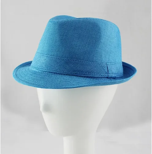Vista 14 de ECYC Sombreros de jazz para niños, gorras de lino de color sólido para niños