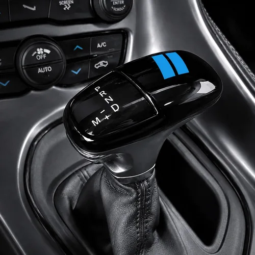 Vista 3 de Cubierta para cabeza de palanca de cambio para accesorios Dodge Charger 2015-2023 Challenger 2015-2024 Durango 2016-2025 2026, inserto