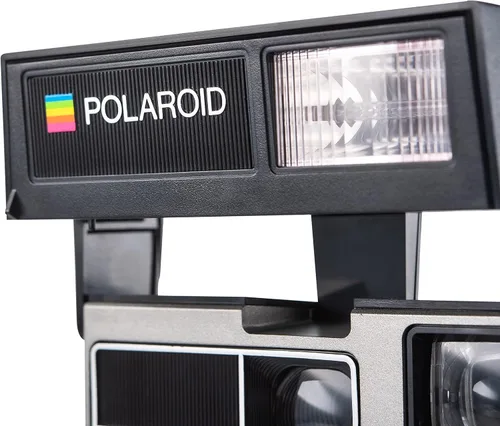 Vista 5 de Polaroid 630 SL Lightmixer Plata con Rayas Arco Iris