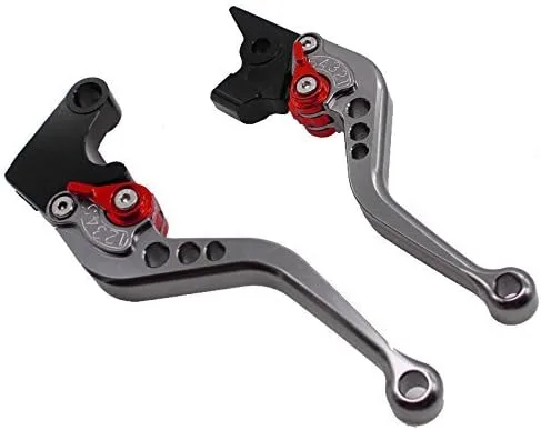 Vista 12 de Palancas Fxcnc de freno y embrague para carreras, Palanca negra con ajuste negro.