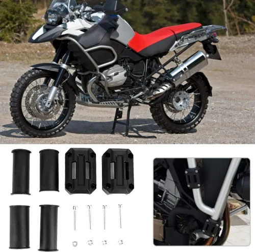Vista 8 de Protectores de barra de choque, 3 pares universales de parachoques de motocicleta, protector de motor, decoración de bloques de parachoques de 22