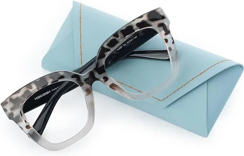 Vista 8 de Gafas de lectura de moda con bloqueo de luz azul Lentes resistentes a los impactos TR90 marco lectores de gran