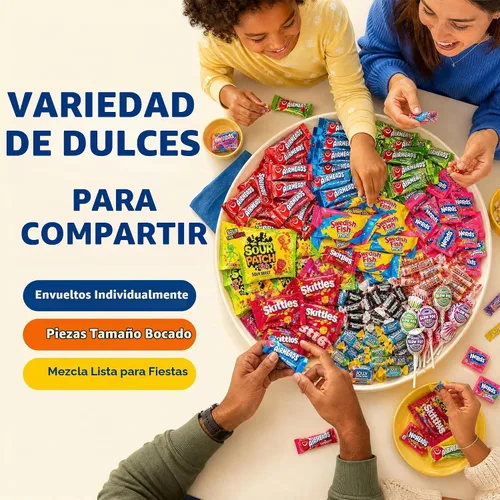 Vista 5 de Paquete variado de caramelos a granel, caramelos de 2 libras, caramelos envueltos individualmente CandyBulk, caramelos, rellenos de piñata, rellenos