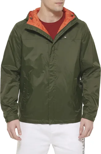 Vista 40 de Tommy Hilfiger Chaqueta impermeable con capucha, transpirable, ligera, para hombre