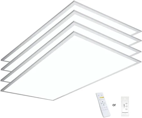 Vista 12 de Luz de panel plano LED 2x4 3000K - 5000K 50W 600W equivalente 0-10V regulable 6500 Lm CCT cambio de color borde iluminado panel LED 120-277V caída