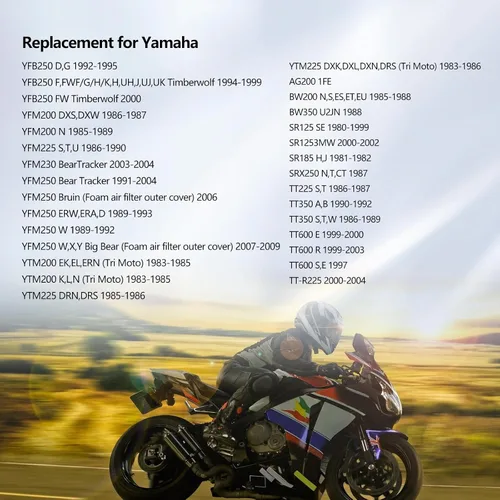 Vista 7 de Carretera pasión Filtro de aceite para Yamaha yfm250 moto-4 250 1989 – 1993/YJ125 Vino 125 2004 – 2009 (paquete de 4)