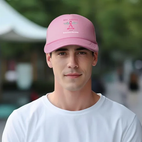 Vista 6 de Gorra de béisbol de malla para papá, gorra de camionero ajustable, unisex, color negro