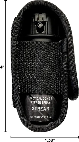 Vista 7 de Redd, Tactical OC/CS - Spray de pimienta y funda de nailon, Flip Top Stream (2 onzas)