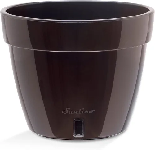Vista 10 de Santino Macetas de 4.9 Pulgadas ORCHIDEA de Riego Automático para Orquídeas en Grafito - Maceta Decorativa para Sembrar con Excelente Aireación