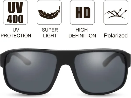 Vista 2 de The Fresh Gafas de sol vintage para hombres y mujeres, estilo retro cuadrado