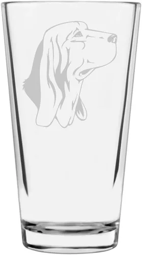 Vista 405 de Podenco Canario - Vaso de pinta de 16 onzas con temática de perro personalizado