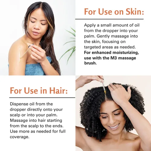 Vista 4 de M3 Naturals Aceite de batana vegano Aceite de batana sin refinar para cabello y piel Apoya la producción de piel saludable y colágeno Batana