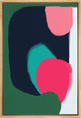 Vista 51 de MUDECOR Impresión en Lienzo Enmarcado Arte de Pared Pincelada Floral Abstracta en Tonos Neutros Cálidos Tonos Terrosos Ilustraciones Minimalismo