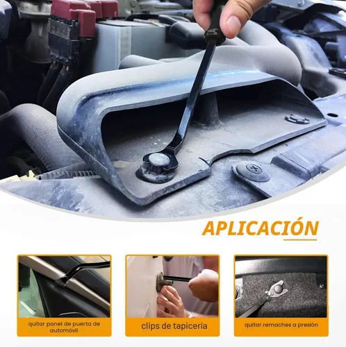 Vista 7 de GOOACC Kit de 5 piezas de herramientas de extracción de molduras de nylon para automóviles, kit de herramientas de extracción sin rayar para panel