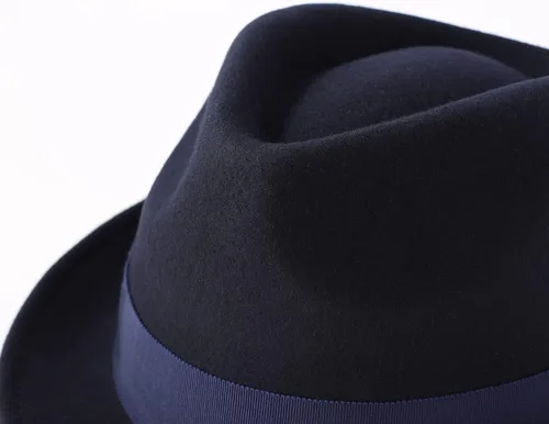 Vista 52 de Home Prefer Sombrero de invierno de fieltro de lana para hombre Sombrero de ala corta Fedora
