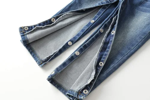 Vista 3 de KIDSCOOL SPACE Baby Boy Girl Jean Overalls,Toddler Slim Cute Denim Dungaree