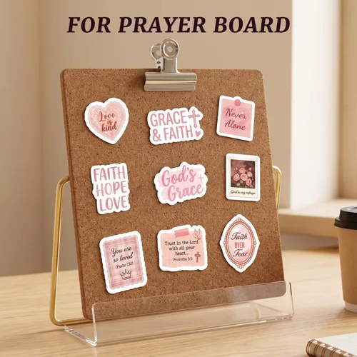 Vista 7 de Más de 500 calcomanías cristianas de Jesús para mujeres, calcomanías