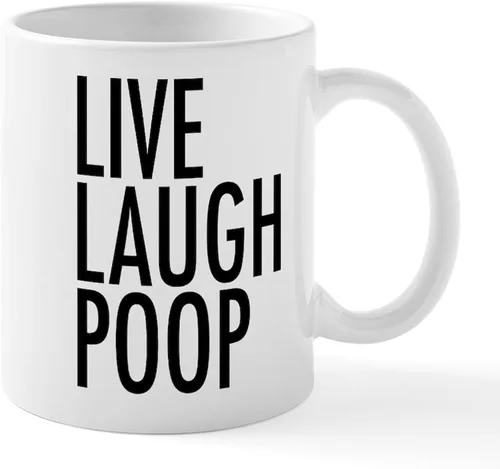 Vista 39 de CafePress Time To Poop Mugs Taza de café de cerámica de 11 oz (11.0 fl oz)