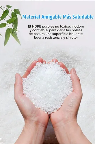 Vista 2 de Bolsa de basura con cordón de 10 galones, forro para basura, 0.9 mil, 90 unidades (negro, 10 galones)