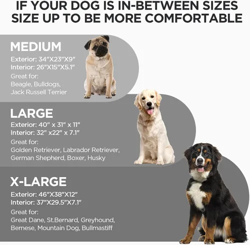 Vista 2 de ATIFBOP Cama ortopédica para perro, sofá de espuma viscoelástica para perro con funda extraíble, gel energético refrescante, cama para mascotas