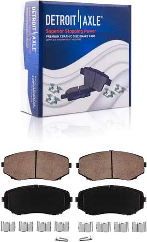 Vista 6 de Detroit Axle - Kit de frenos para Mazda CX-5 2019-2024, rotores de freno de disco pastillas de freno de cerámica con herrajes 2020 2021 2022 2023
