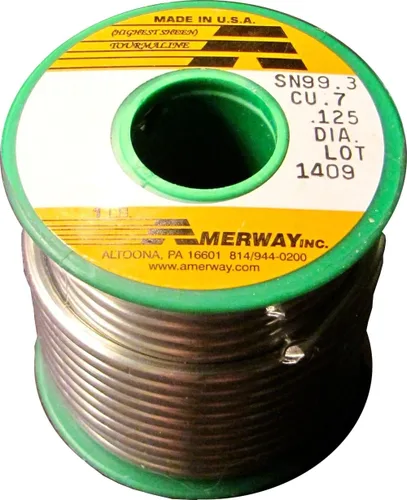 Vista 2 de Amerway Tourmaline Lead Free Solder para vitrales, carrete de 1 libra