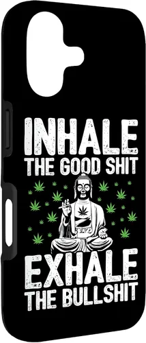 Vista 3 de Inhale Good Shit Exhale Bullshit - Weed Cannabis - 420 Case for iPhone 17