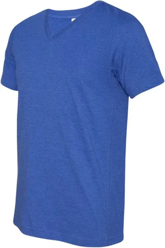 Vista 3 de Bella Canvas Camiseta de hombre SS con cuello en V, Verde (Heather Green)