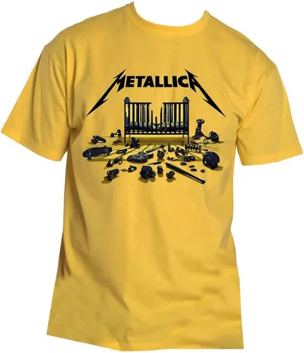 Vista 4 de Metallica Camiseta M72 Seasons Simplified Funda Oficial Unisex Amarillo