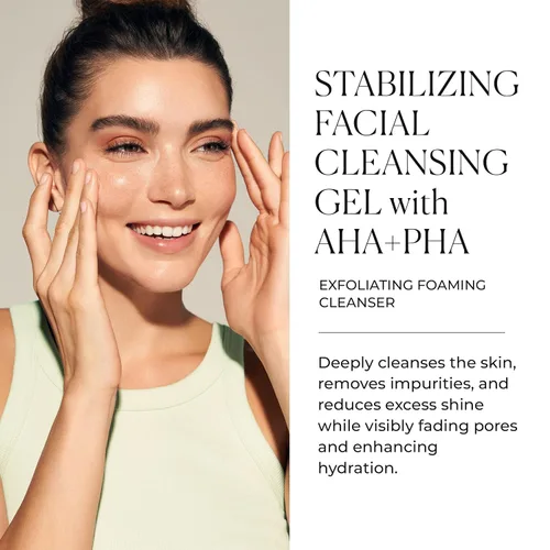 Vista 2 de Natura Bissé Gel limpiador facial estabilizador con AHA + PHA, limpiador espumoso exfoliante, limpia, exfolia y equilibra, para pieles normales