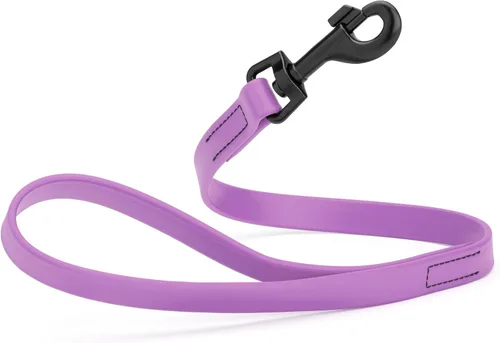 Vista 94 de Dogline Biothane - Correa impermeable para perro, tejido de nailon con revestimiento fuerte, con herrajes negros, a prueba de olores, fácil