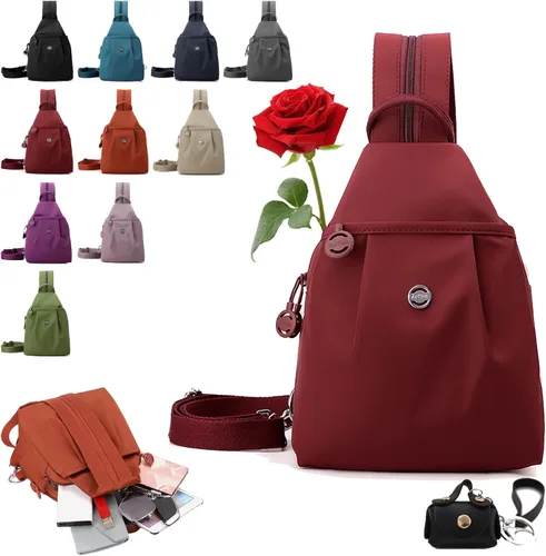 Vista 10 de Bolsa de viaje antirrobo premium 3 en 1 2025, bolsa de viaje de 2 vías con correas convertibles e impermeable para mujer