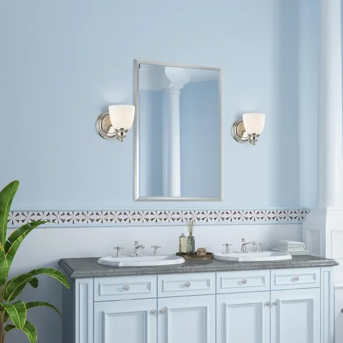 Vista 2 de Livex Lighting 13671-05 Somerville - Aplique de pared (1 luz, cromado)
