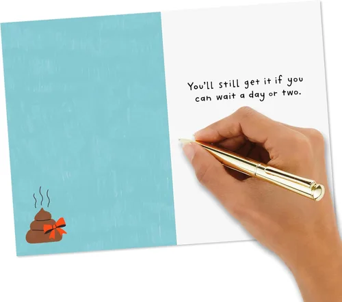 Vista 5 de Hallmark Shoebox - Tarjeta de cumpleaños divertida (My Dog Ate Your Present)