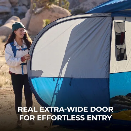 Vista 3 de TETON Sports Hacienda 8 Person Family Camping Tent, Large Gear Loft and 4 Storage Pockets, Swinging Door Makes it Easy to Access, Full Mesh Roof