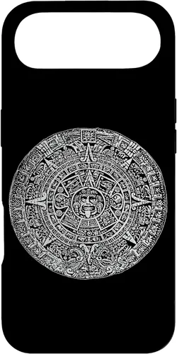 Vista 27 de Aztec Calendar Sun Stone Mexican Mayan Calendario Azteca Case for iPhone 17
