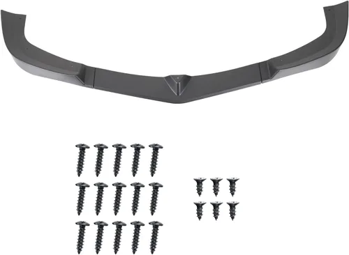 Vista 3 de Spec-D Tuning Alerón divisor de parachoques delantero negro mate, 3 piezas, compatible con Mercedes Benz W204 2012-2014