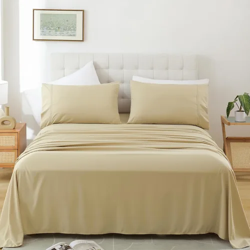 Vista 16 de Whitney Home Textile Juego de Sábanas Twin, Sábanas de Cama de Microfibra Suave de Hotel Tamaño Twin, Bolsillo Extra Profundo, Juego de Sábanas