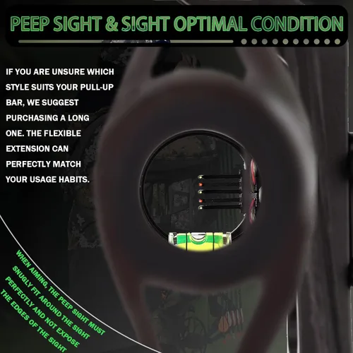 Vista 6 de 5-Pin Compound Bow Sight - with Level & Height Micro-Adjustable, Aluminum Alloy Hunting Sight for Right/Left Hand, Includes Sight Light & Tools