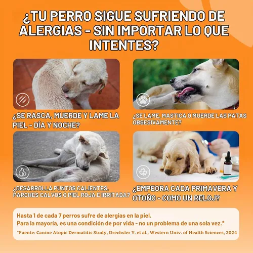Vista 2 de Masticables para aliviar la alergia de perros para la picazón en la piel Masticables de apoyo para la alergia