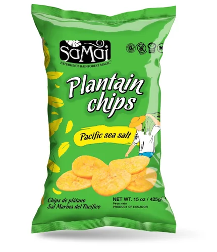 Vista 29 de SAMAI Chips de plátano de chile de 2.65 onzas, paquete de 15 unidades, totalmente naturales, sin OMG, sin gluten y Kosher