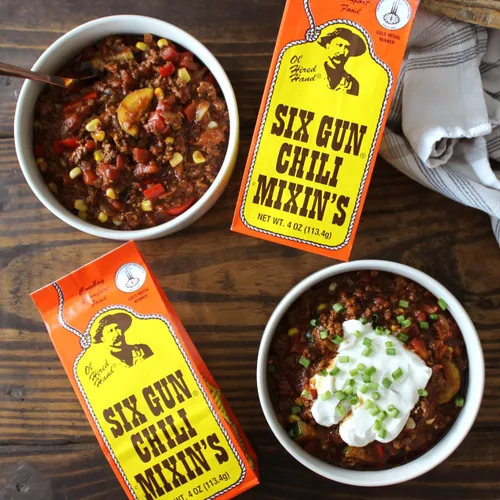 Vista 4 de Six Gun Chili Mixin's Original Chili Seasoning Mix, 4oz (paquete de 6)