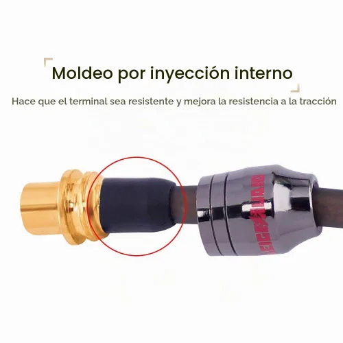 Vista 4 de Conector divisor adaptador RCA Y de 1 pie 1 macho a 2 hembra (paquete de 2) (1 macho a 2 hembra)