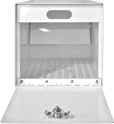Vista 5 de Mail Boss 7529V Mail Manager - Buzón de seguridad con cierre de seguridad, color blanco alpino