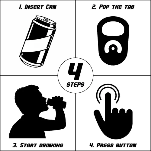 Vista 4 de Party Starter Hit It N Quit It - Escopeta Coolie (1, negro)