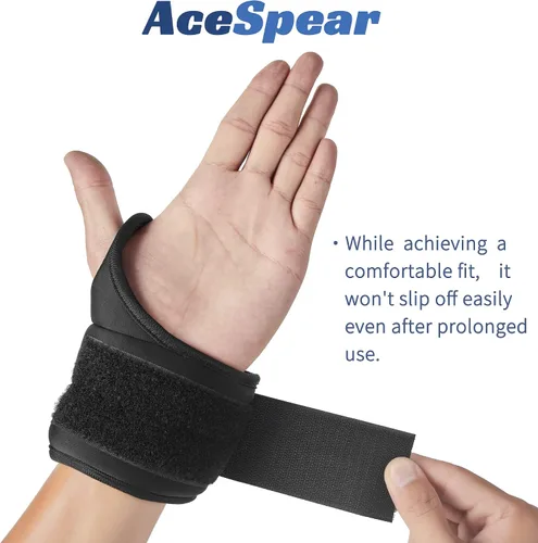 Vista 5 de AceSpear - Pesas de muñeca con cierre de bucle para pulgar para hombres y mujeres, 1 libra * 2, 2 libras * 2, 3 libras * 2, pesas de tobillo