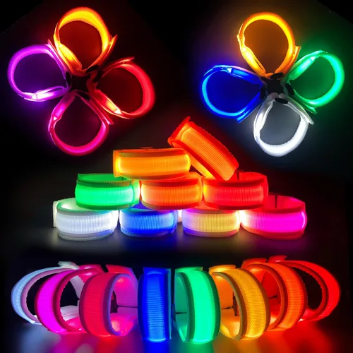 Vista 14 de FANL 8/12/24 PIEZAS Pulseras Brillantes, Pulseras LED para Niños y Adultos, Suministros de Fiesta que Brillan en la Oscuridad para Festival