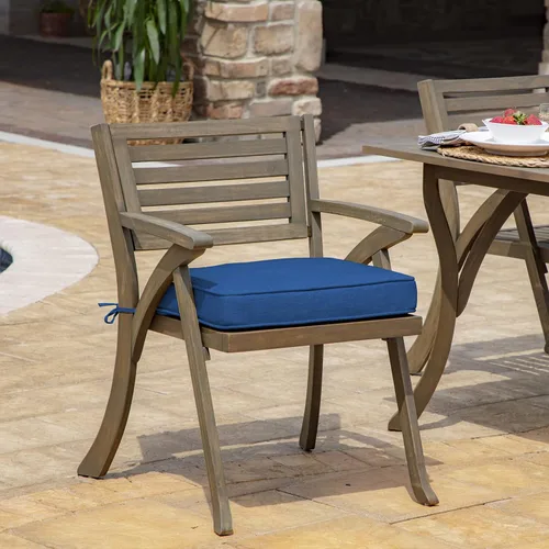 Vista 2 de Arden Selections ProFoam Performance - Cojín para asiento de exterior, 19 x 20, color azul lapislázuli