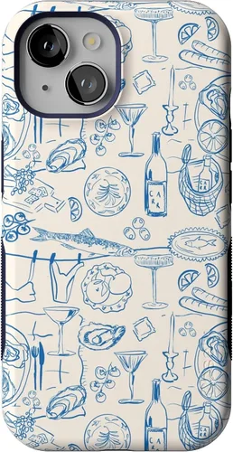 Vista 64 de Casely Funda para iPhone 15 Flores pintadas Frida Kahlo Floral Girly Funda atrevida Compatible con MagSafe